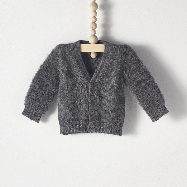 Kid's Bacabuche Contrast Sleeve Cardigan Kid's Bacabuche Contrast Sleeve Cardigan