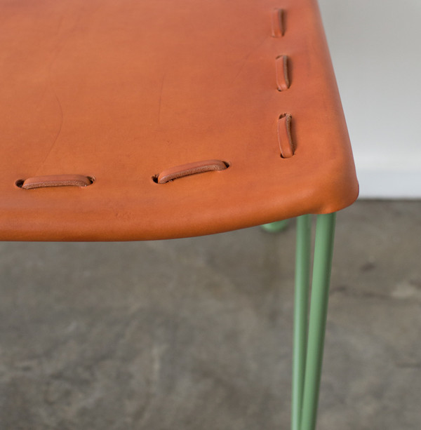 GARZA MARFA Saddle Leather Oval Chair GARZA MARFA Saddle Leather Oval Chair