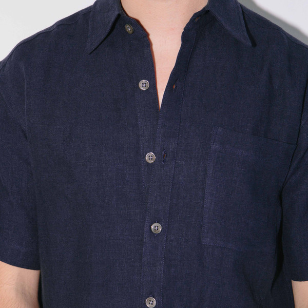 Blluemade Short-Sleeve Linen Shirt Blluemade Short-Sleeve Linen Shirt