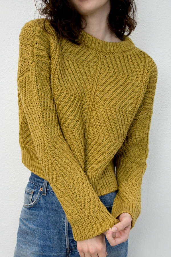 Micaela Greg Ochre Bevel Sweater Micaela Greg Ochre Bevel Sweater