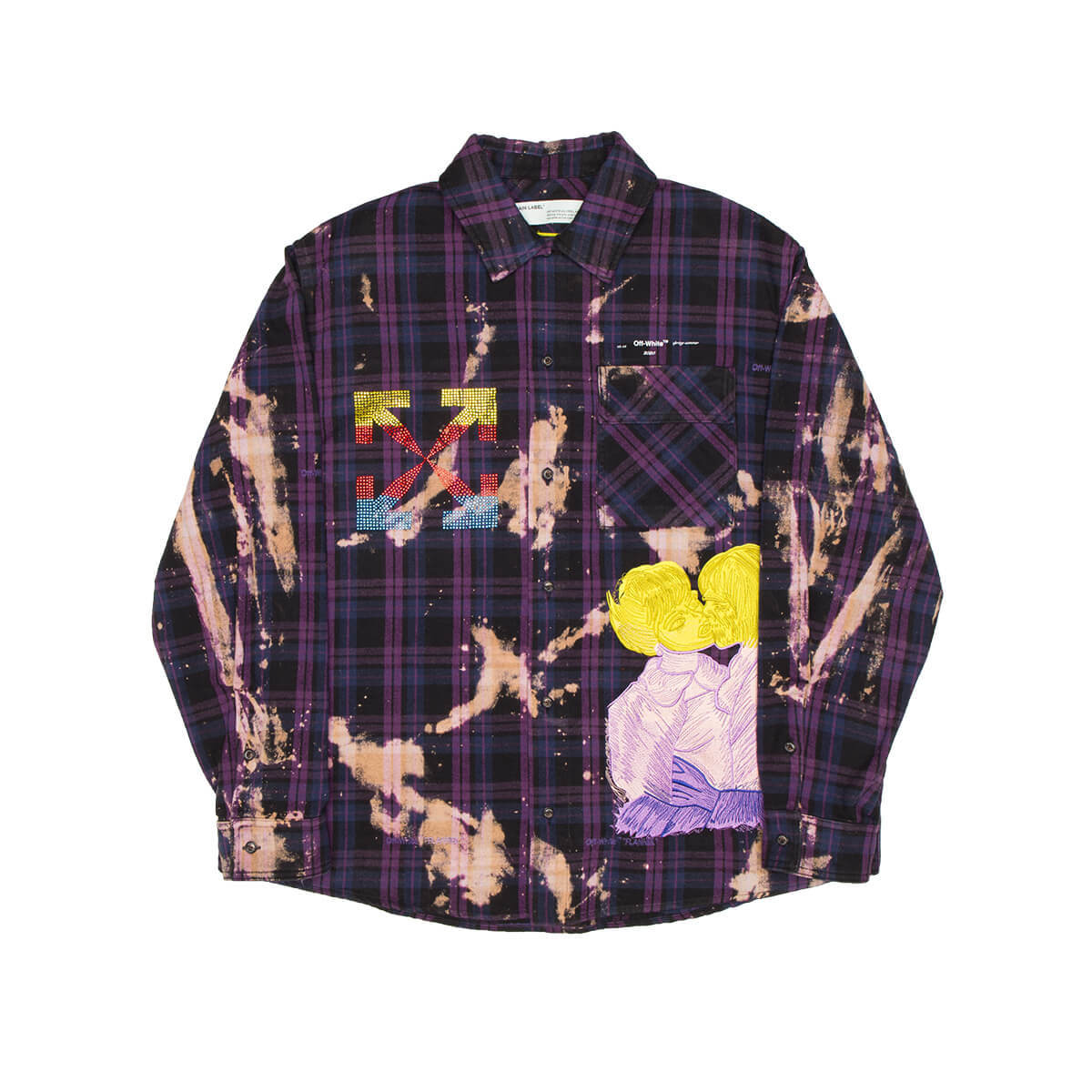 OFF-WHITE EV Flannel Check Shirt 