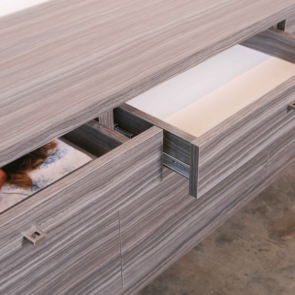 ALEX DREW & NO ONE Zebrano Credenza ALEX DREW & NO ONE Zebrano Credenza