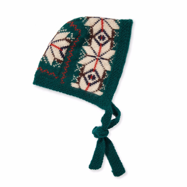 Caramel Snowflake Baby Bonnet Caramel Snowflake Baby Bonnet