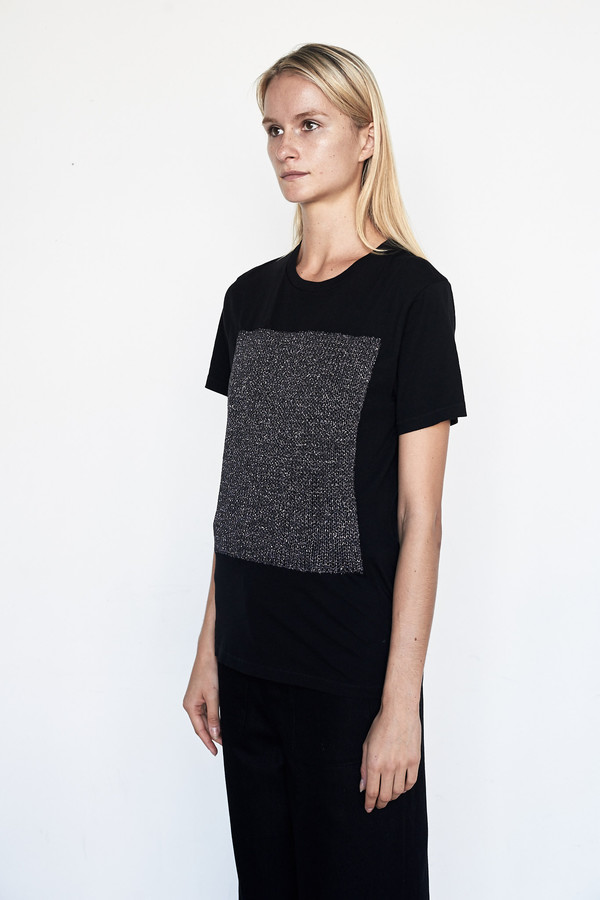 Correll Correll Cotton Metallic Knit Tee Correll Correll Cotton Metallic Knit Tee