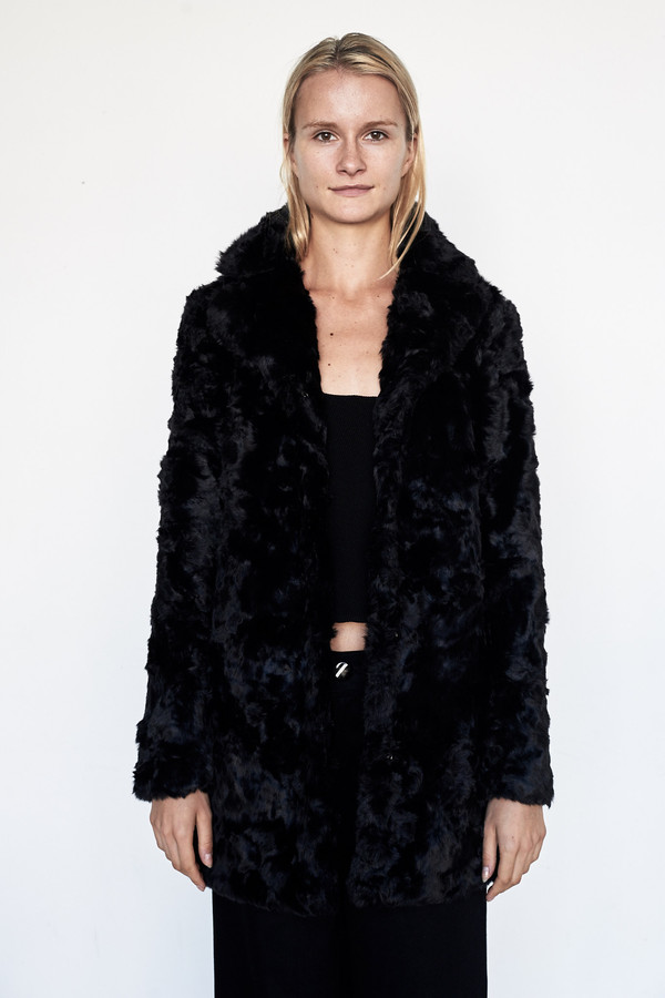 Goosecraft Faux Fur Coat - Black Goosecraft Faux Fur Coat - Black