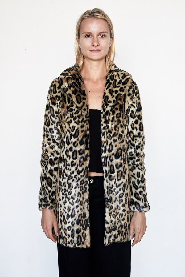 Goosecraft Faux Fur Coat - Panther Goosecraft Faux Fur Coat - Panther