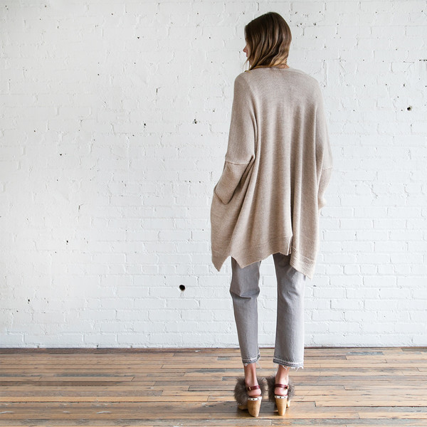 Lauren Manoogian Wide Cardigan Oatmeal SOLD OUT Lauren Manoogian Wide Cardigan Oatmeal SOLD OUT