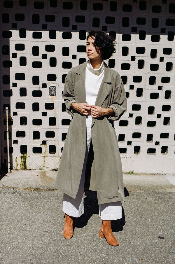 Unknown Jesse Kamm Trench - olive Unknown Jesse Kamm Trench - olive