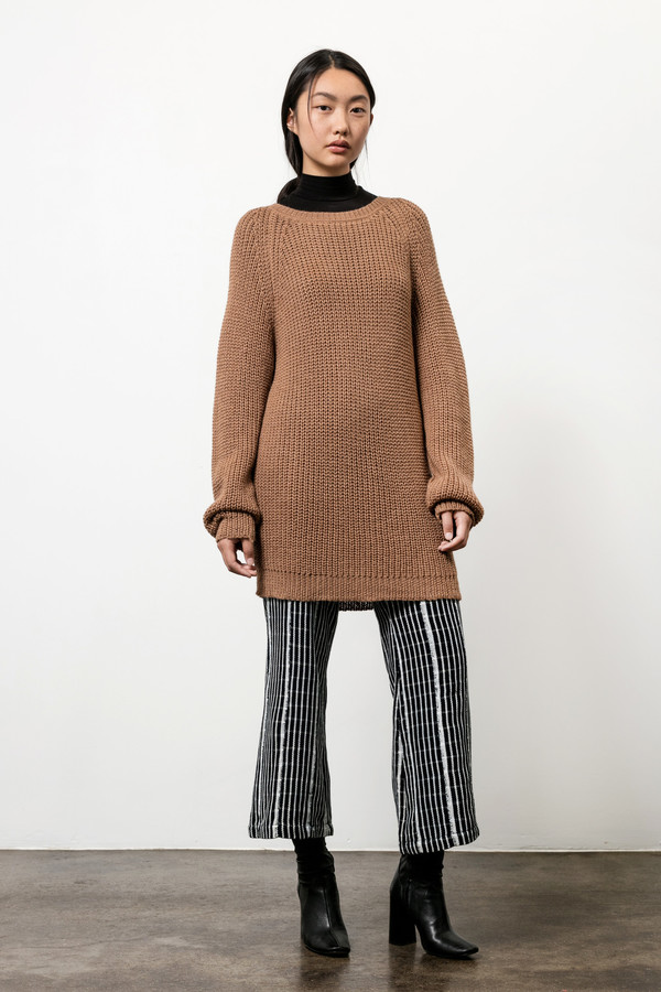 Osei-Duro Base Alpaca Pullover in Khaki Osei-Duro Base Alpaca Pullover in Khaki