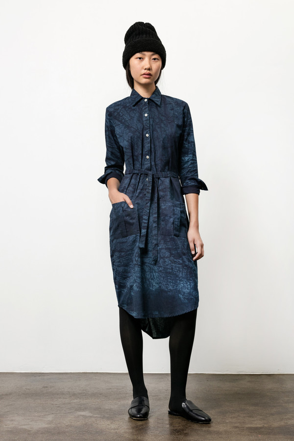 Osei-Duro Causa Dress in Natural Indigo Osei-Duro Causa Dress in Natural Indigo