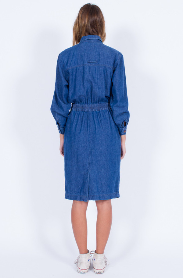 Yo Vintage! DENIM SHIRT DRESS (SMALL) Yo Vintage! DENIM SHIRT DRESS (SMALL)