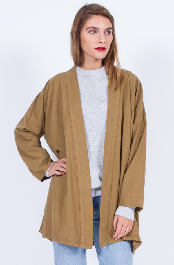MUSTARD COTTON KIMONO (ONE SIZE) MUSTARD COTTON KIMONO (ONE SIZE)