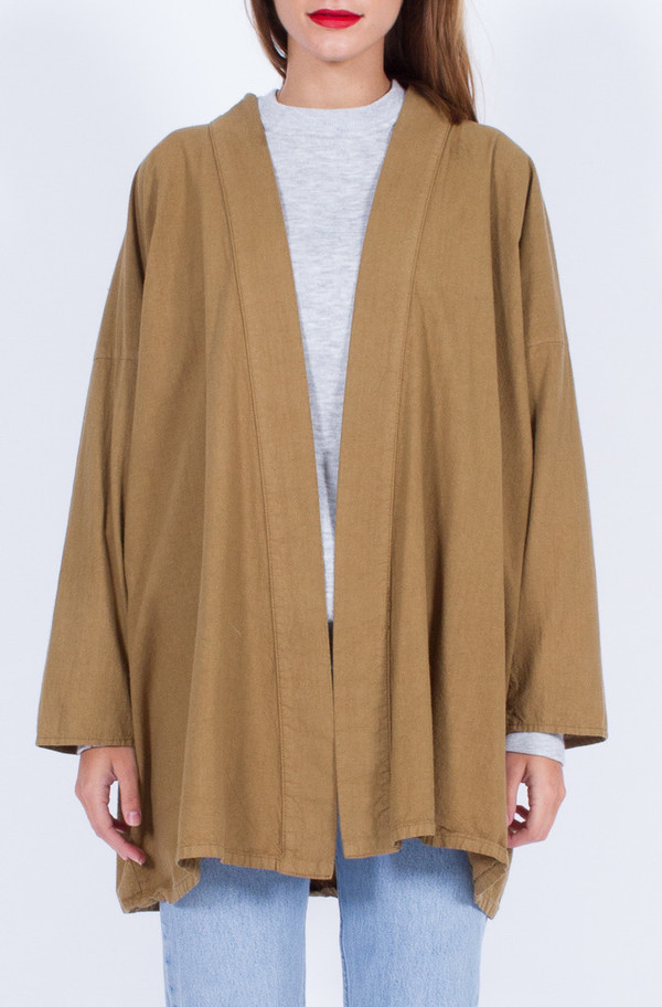MUSTARD COTTON KIMONO (ONE SIZE) MUSTARD COTTON KIMONO (ONE SIZE)