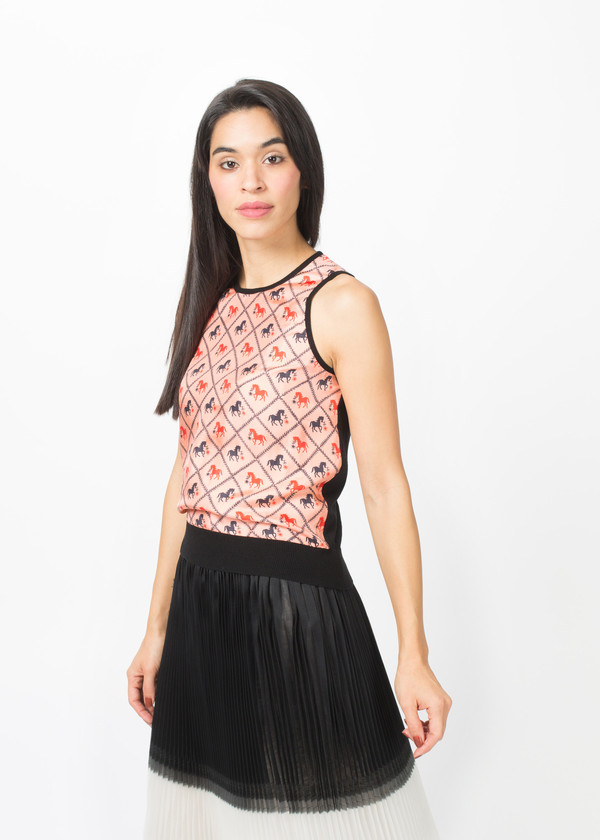 La Prestic Ouiston Silk and Wool Sleeveless Top La Prestic Ouiston Silk and Wool Sleeveless Top
