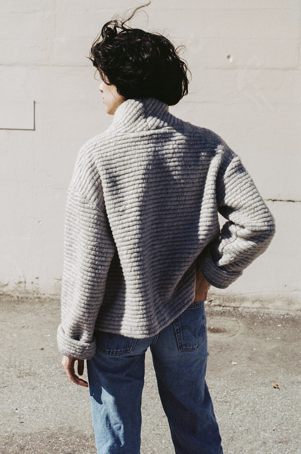 Horses Atelier Cropped Turtleneck - Italian grey Horses Atelier Cropped Turtleneck - Italian grey