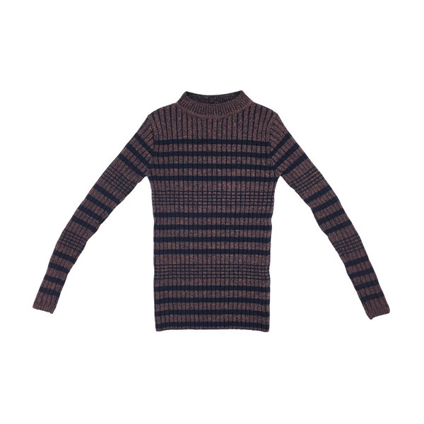 Micaela Greg RIB SWEATER - NAVY + RUST Micaela Greg RIB SWEATER - NAVY + RUST