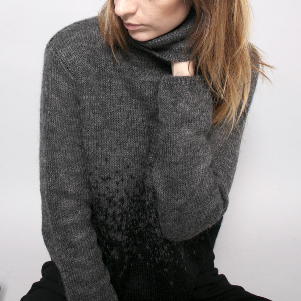 7115 by Szeki MOHAIR TURTLENECK CROPPED SWEATER FW16 7115 by Szeki MOHAIR TURTLENECK CROPPED SWEATER FW16