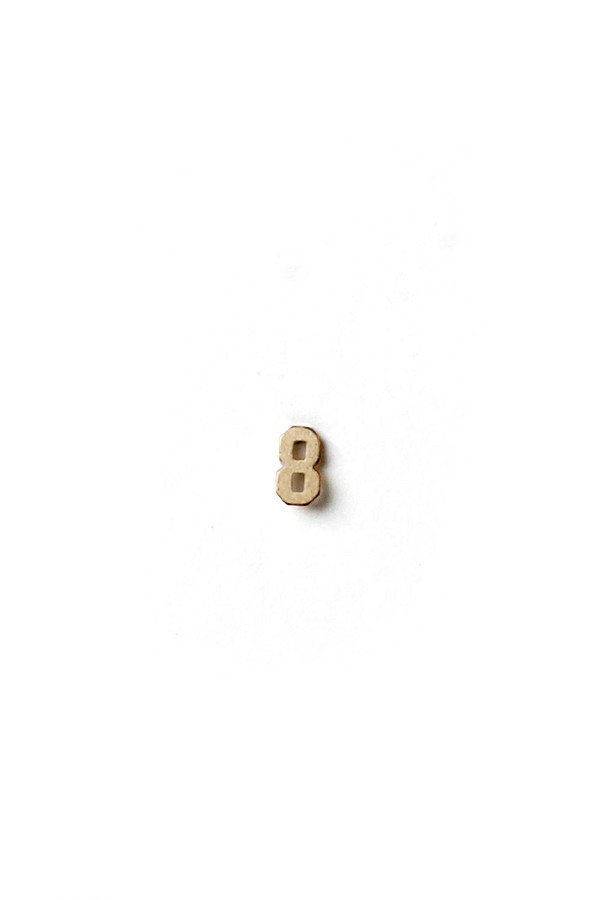Yayoi Forest 14K Gold Numbered Earrings Yayoi Forest 14K Gold Numbered Earrings