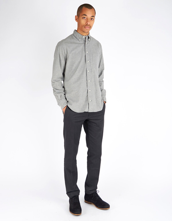 Gitman Vintage Button Down Grey Flannel Gitman Vintage Button Down Grey Flannel