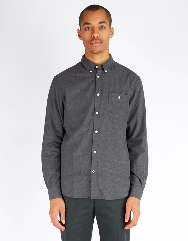 Men's No Nationality New Derek LS Flannel Shirt Slate Men's No Nationality New Derek LS Flannel Shirt Slate