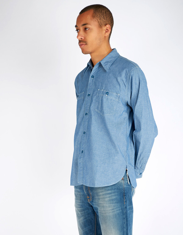 Shuttle notes Deck Shirt Chambray Shuttle notes Deck Shirt Chambray