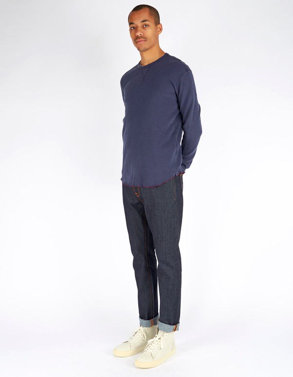 Men's Todd Snyder x Champion Thermal Crew Navy Men's Todd Snyder x Champion Thermal Crew Navy