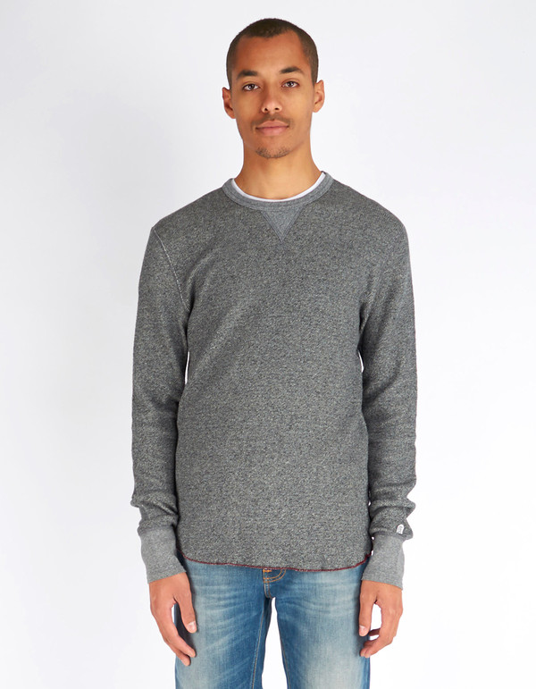 Men's Todd Snyder x Champion Thermal Jacquard Black Mix Men's Todd Snyder x Champion Thermal Jacquard Black Mix
