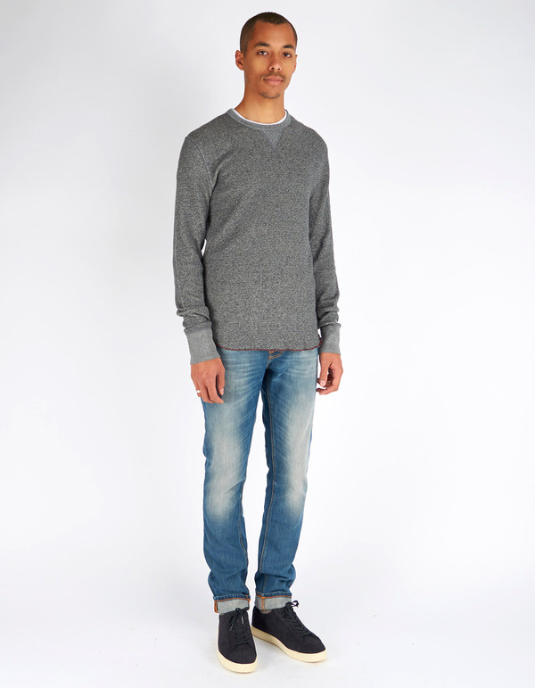 Men's Todd Snyder x Champion Thermal Jacquard Black Mix Men's Todd Snyder x Champion Thermal Jacquard Black Mix