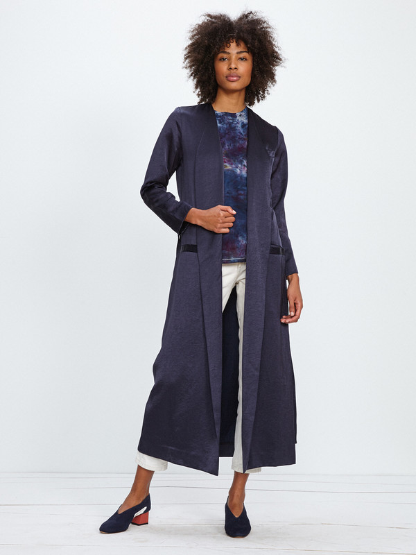 Nikki Chasin MORETTI ROBE JACKET / NAVY BLUE Nikki Chasin MORETTI ROBE JACKET / NAVY BLUE