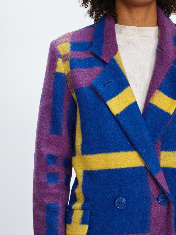 Kurt Lyle VERONIQUE COAT / OSLO PLAID Kurt Lyle VERONIQUE COAT / OSLO PLAID