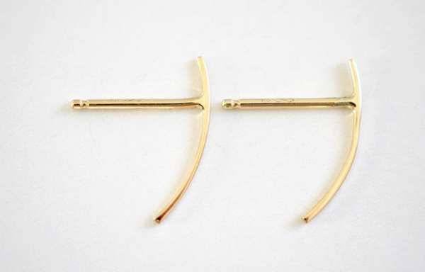 Kristen Elspeth Tiny Arc Demi Hoops Kristen Elspeth Tiny Arc Demi Hoops