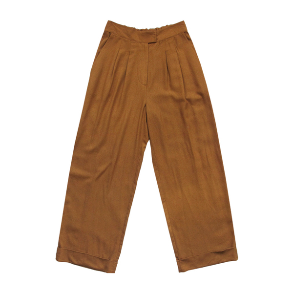 Ali Golden ROLL-CUFF PANT - RUST Ali Golden ROLL-CUFF PANT - RUST