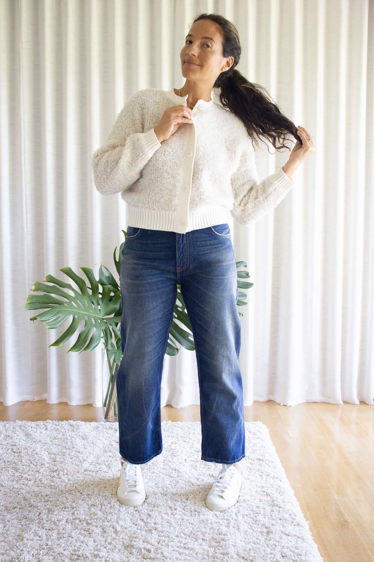 Alex Mill Binky Cardigan in Ivory 