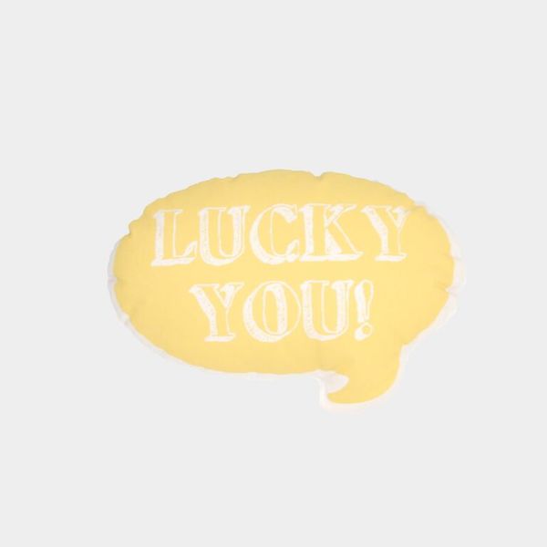 Ah, Quel Plaisir! Mustard Lucky You Pillow - Dodo Les Bobos Ah, Quel Plaisir! Mustard Lucky You Pillow - Dodo Les Bobos