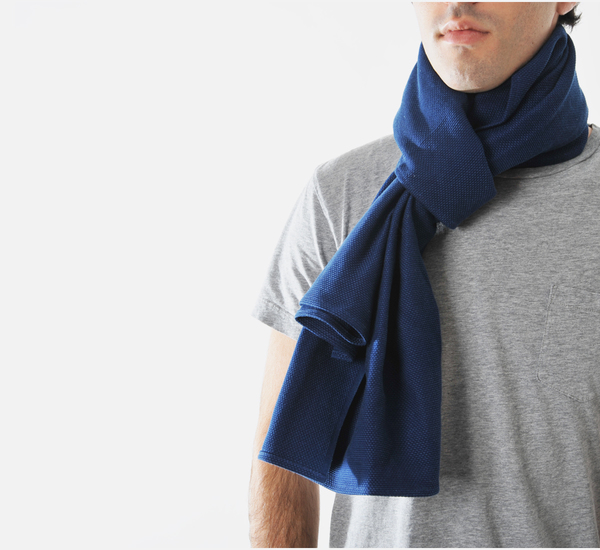 Selvedge Lightweight Indigo Scarf by The Hill-Side Selvedge Lightweight Indigo Scarf by The Hill-Side