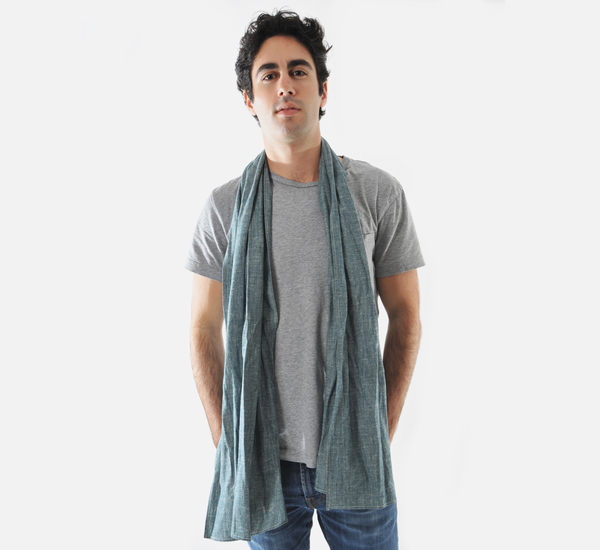 Extra Neppy Indigo Scarf by The Hill-Side Extra Neppy Indigo Scarf by The Hill-Side