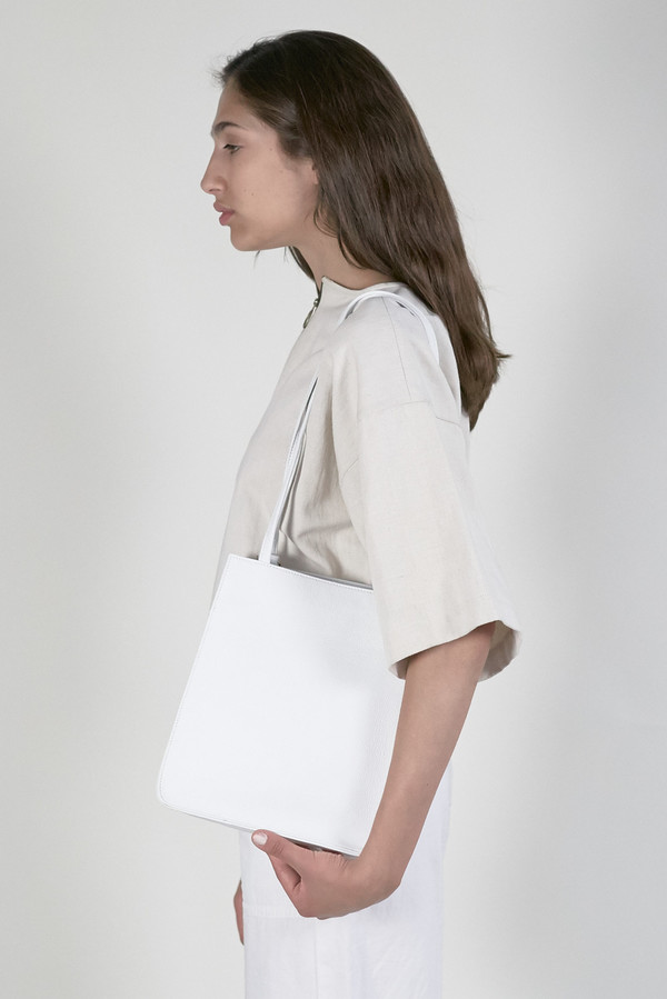 Clyde Best Bag in White Leather Clyde Best Bag in White Leather