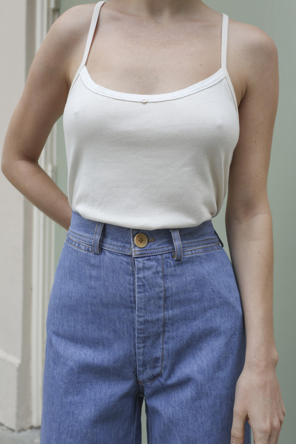 Caron Callahan Stewart Pant in Blue Denim Caron Callahan Stewart Pant in Blue Denim