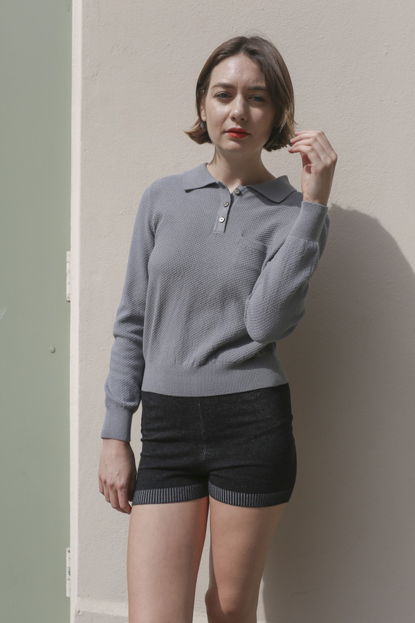 Woolly Bully High Waisted Short in Black Woolly Bully High Waisted Short in Black
