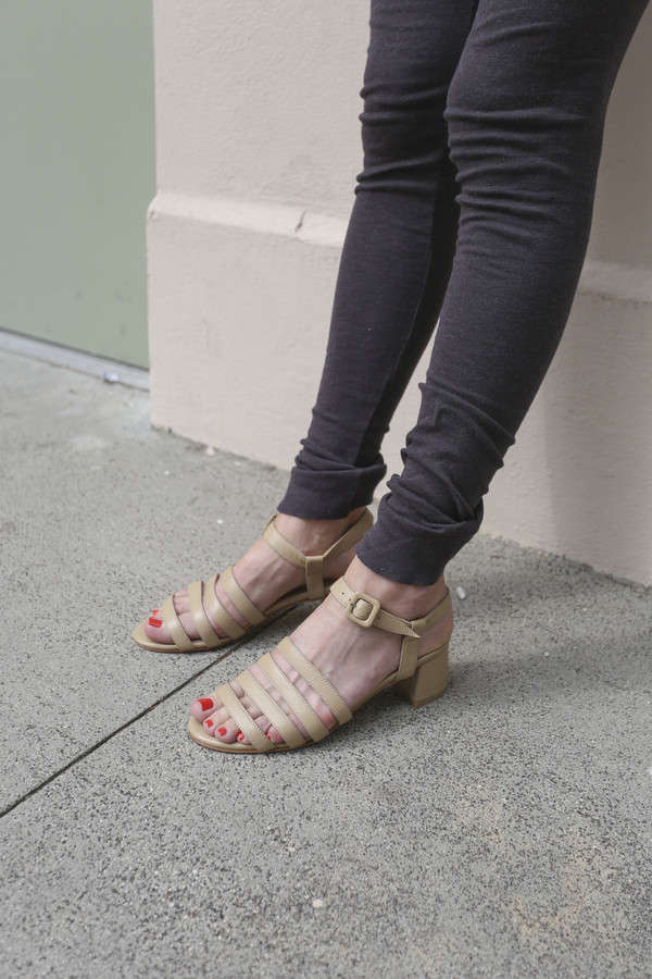 Maryam Nassir Zadeh Palma Low Sandal in Camel Calf Maryam Nassir Zadeh Palma Low Sandal in Camel Calf