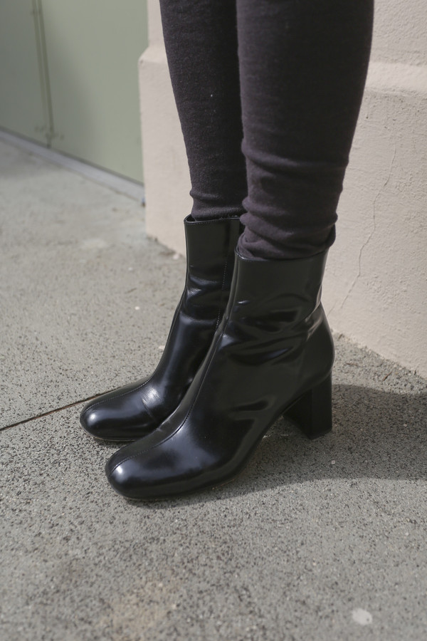 Maryam Nassir Zadeh Agnes Boot in Black Shine Maryam Nassir Zadeh Agnes Boot in Black Shine