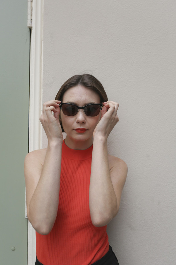 Kate Young x TURA Sunglasses in Amber Kate Young x TURA Sunglasses in Amber