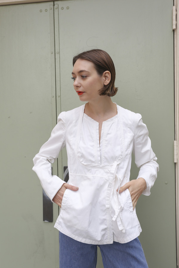 NONNA Vintage Dries Van Noten Tie Jacket/Top NONNA Vintage Dries Van Noten Tie Jacket/Top