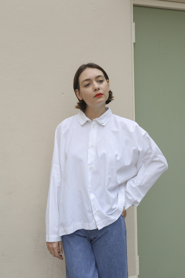 NONNA Vintage Eskandar Double Collar Wide Button Down NONNA Vintage Eskandar Double Collar Wide Button Down