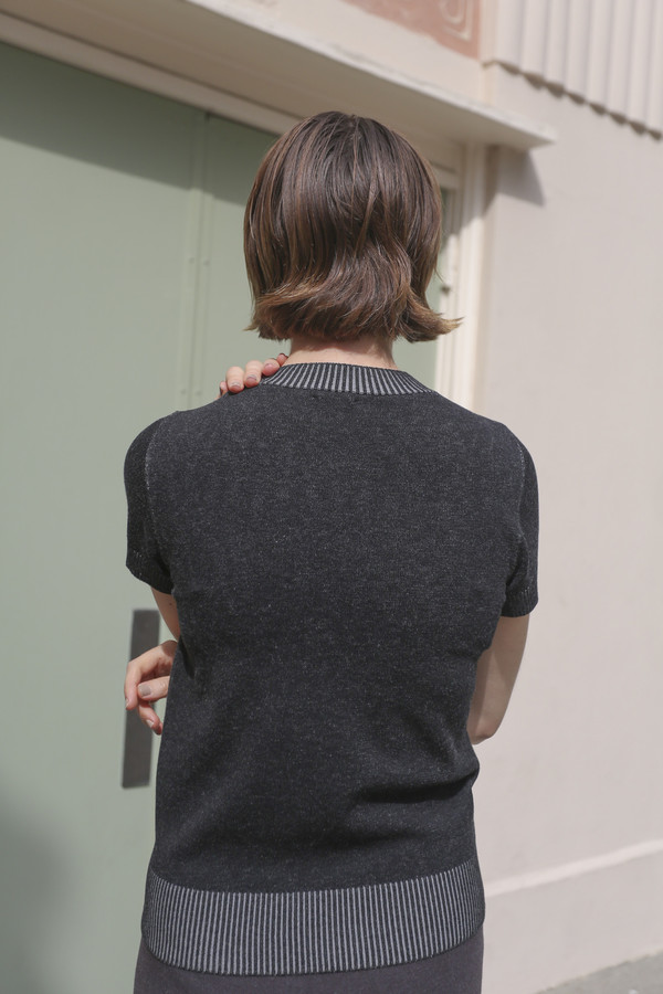 Woolly Bully Pocket Top in Black Woolly Bully Pocket Top in Black