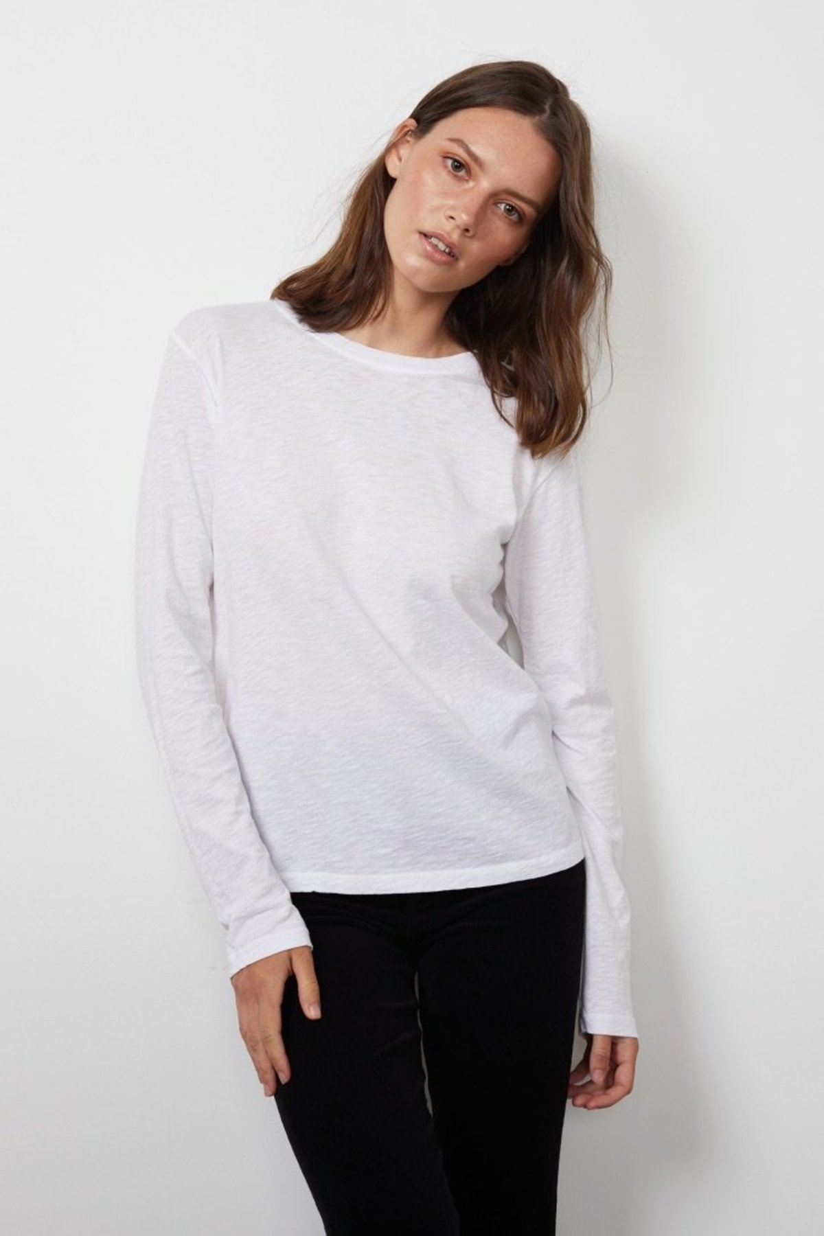 Velvet Hester Cotton Slub Tee - Medium 