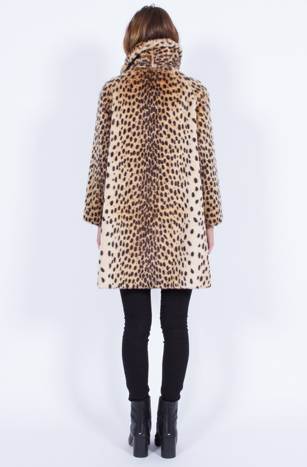 Yo Vintage! CHEETAH PRINT 60S COAT (MED-LARGE) Yo Vintage! CHEETAH PRINT 60S COAT (MED-LARGE)
