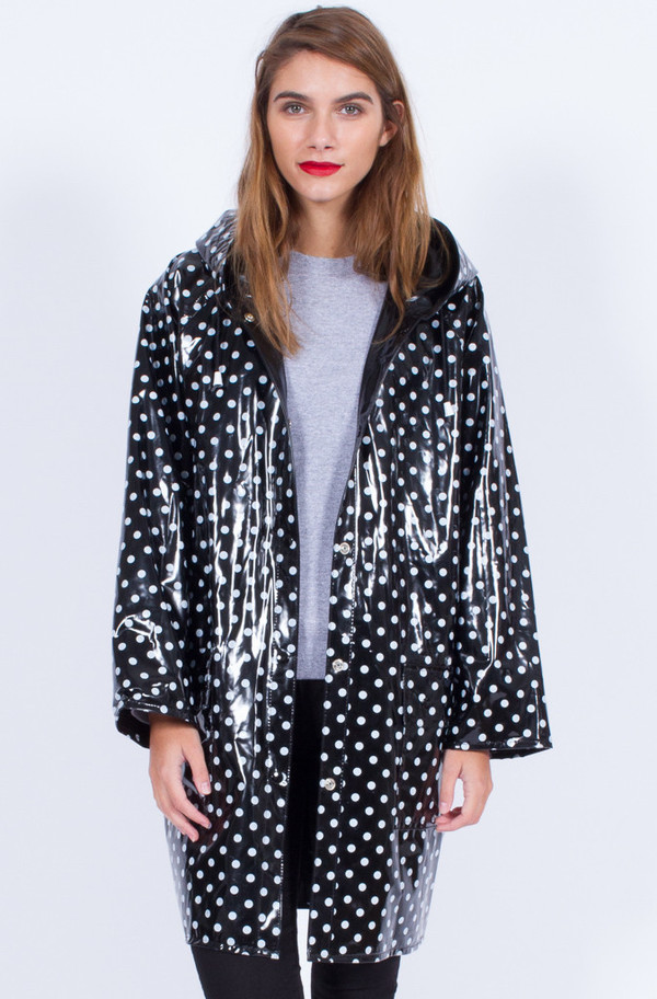 Yo Vintage! POLKA DOT RAINCOAT (ONE SIZE) Yo Vintage! POLKA DOT RAINCOAT (ONE SIZE)