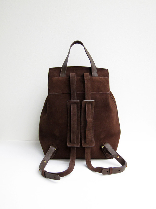 Mansur Gavriel Backpack, Chocolate, Suede Mansur Gavriel Backpack, Chocolate, Suede
