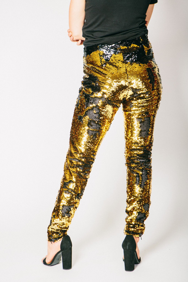 Any Old Iron Gold/Black Sequin Trousers Any Old Iron Gold/Black Sequin Trousers